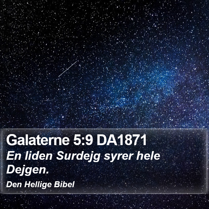 Galaterne 5:9 DA1871 Bible Study