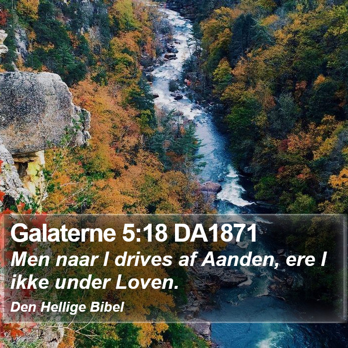 Galaterne 5:18 DA1871 Bible Study