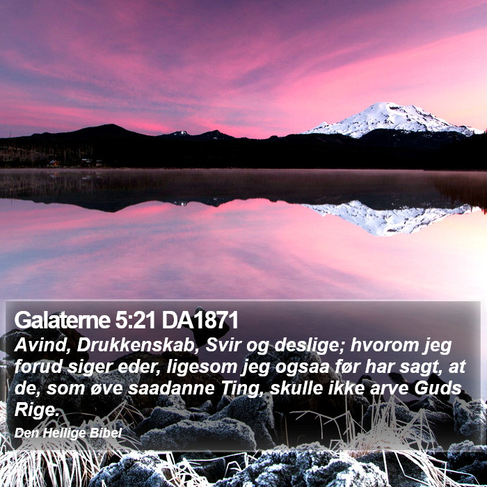 Galaterne 5:21 DA1871 Bible Study