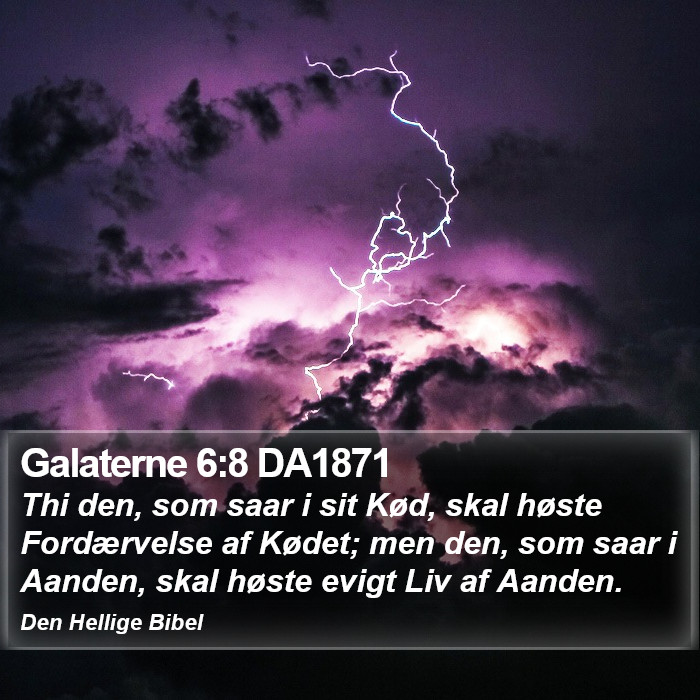 Galaterne 6:8 DA1871 Bible Study