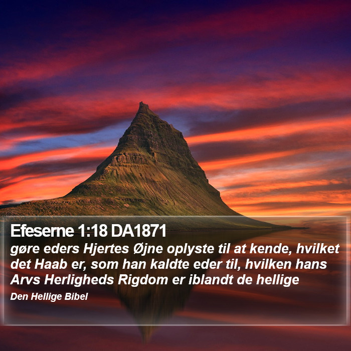 Efeserne 1:18 DA1871 Bible Study