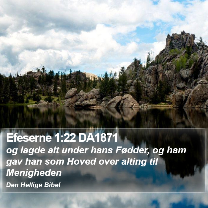 Efeserne 1:22 DA1871 Bible Study