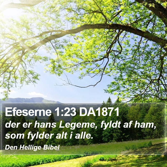 Efeserne 1:23 DA1871 Bible Study