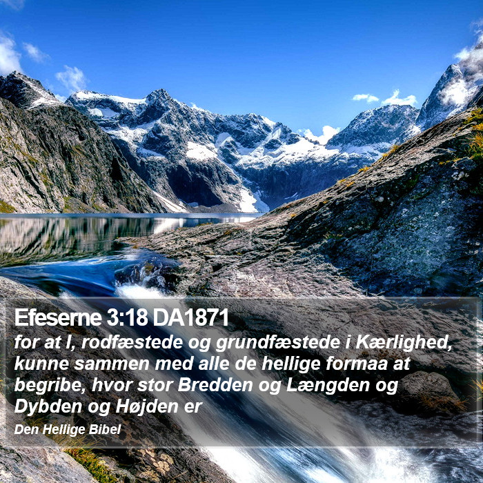 Efeserne 3:18 DA1871 Bible Study