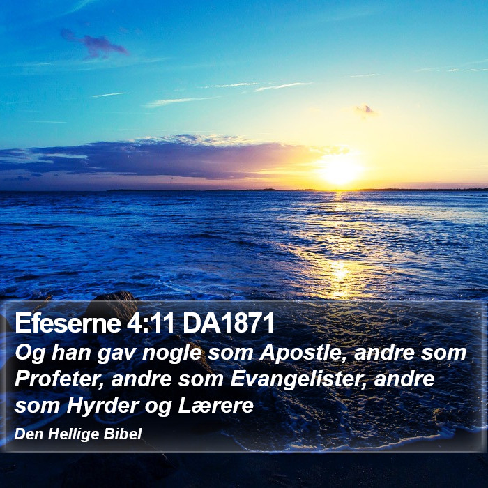 Efeserne 4:11 DA1871 Bible Study