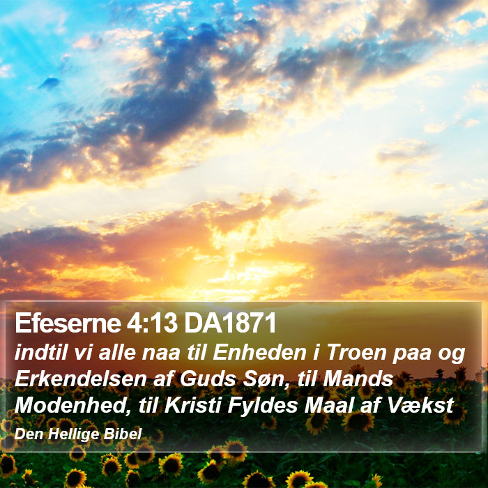 Efeserne 4:13 DA1871 Bible Study