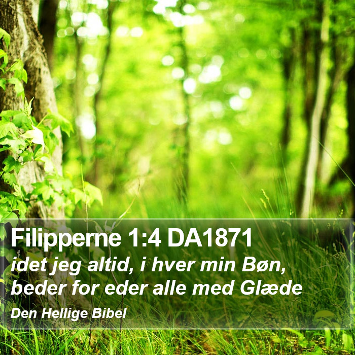 Filipperne 1:4 DA1871 Bible Study