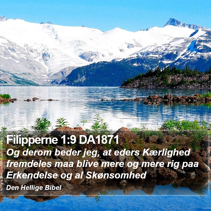 Filipperne 1:9 DA1871 Bible Study