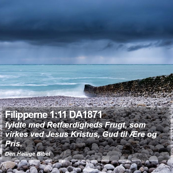 Filipperne 1:11 DA1871 Bible Study