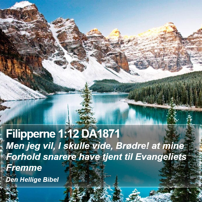 Filipperne 1:12 DA1871 Bible Study