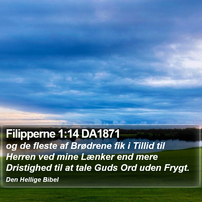 Filipperne 1:14 DA1871 Bible Study