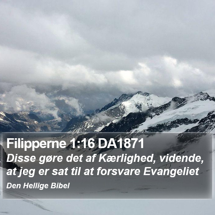 Filipperne 1:16 DA1871 Bible Study