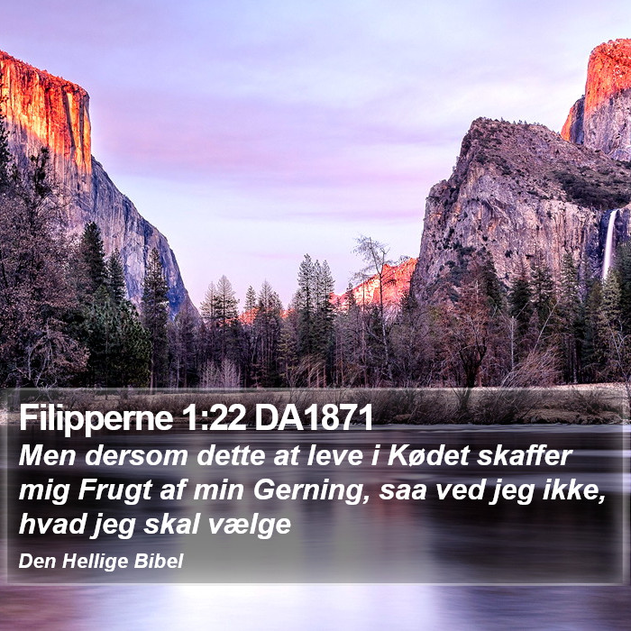 Filipperne 1:22 DA1871 Bible Study