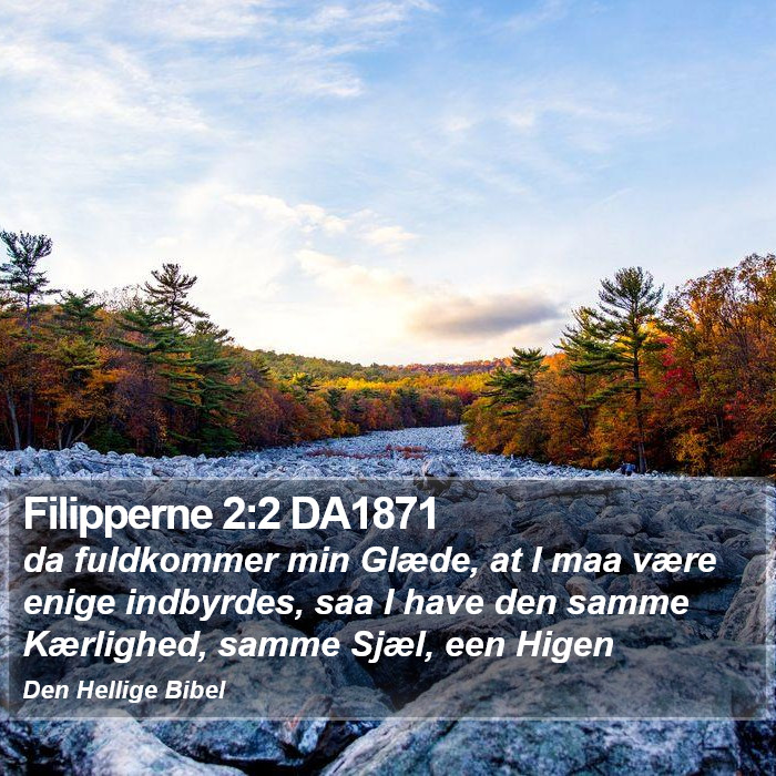 Filipperne 2:2 DA1871 Bible Study