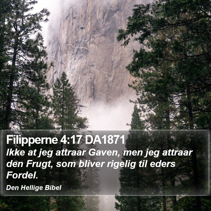 Filipperne 4:17 DA1871 Bible Study