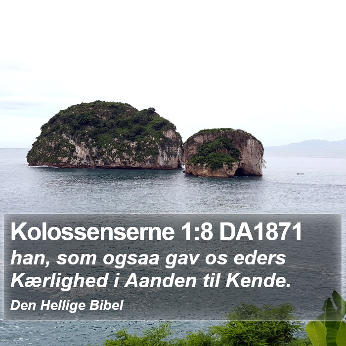 Kolossenserne 1:8 DA1871 Bible Study