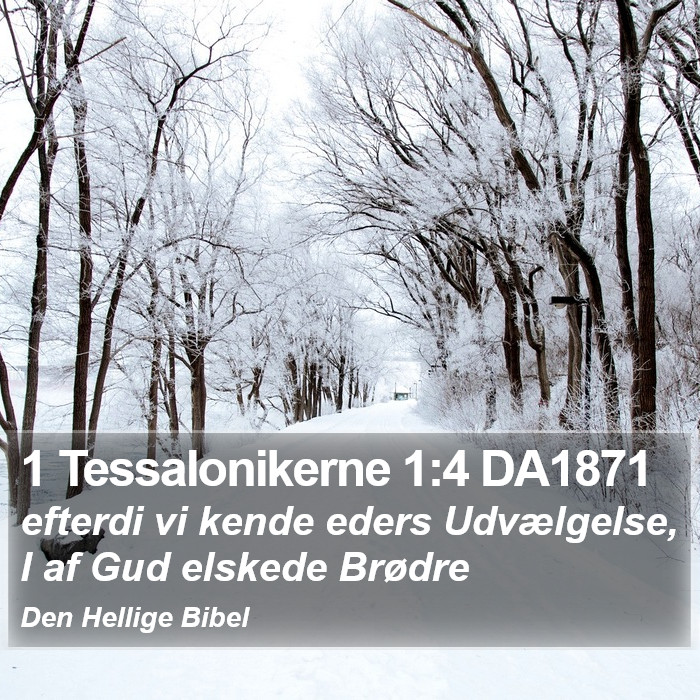 1 Tessalonikerne 1:4 DA1871 Bible Study