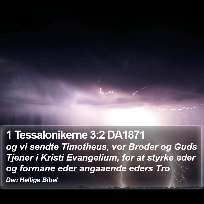 1 Tessalonikerne 3:2 DA1871 Bible Study