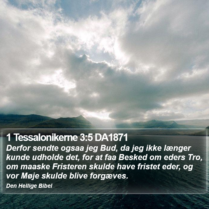 1 Tessalonikerne 3:5 DA1871 Bible Study