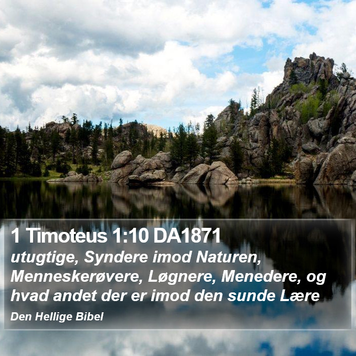 1 Timoteus 1:10 DA1871 Bible Study