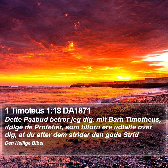 1 Timoteus 1:18 DA1871 Bible Study