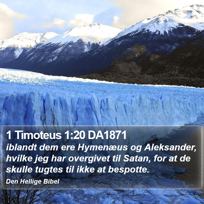 1 Timoteus 1:20 DA1871 Bible Study