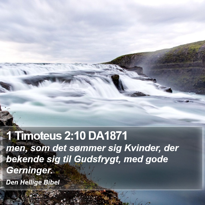 1 Timoteus 2:10 DA1871 Bible Study