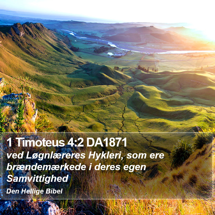 1 Timoteus 4:2 DA1871 Bible Study