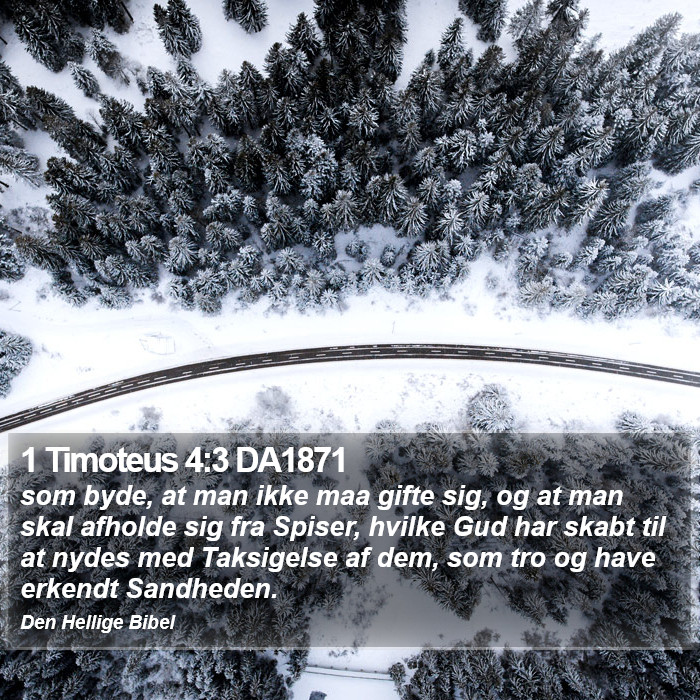 1 Timoteus 4:3 DA1871 Bible Study