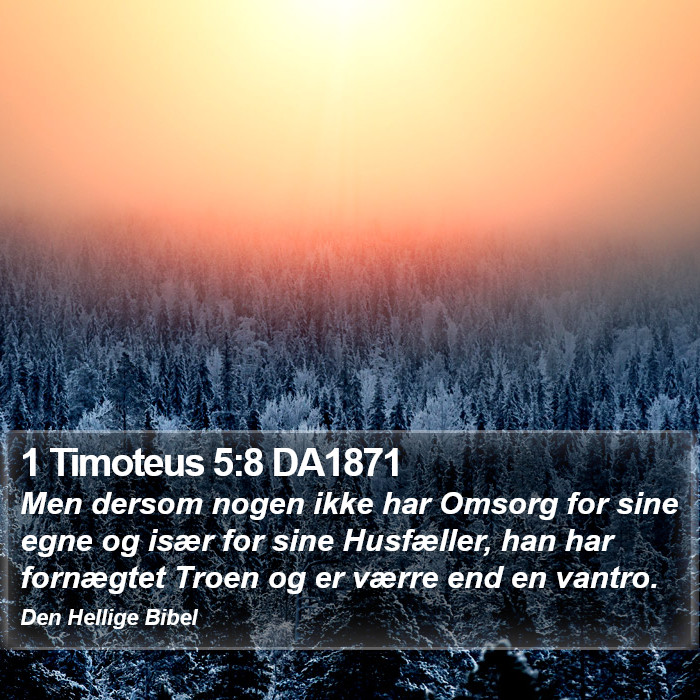 1 Timoteus 5:8 DA1871 Bible Study