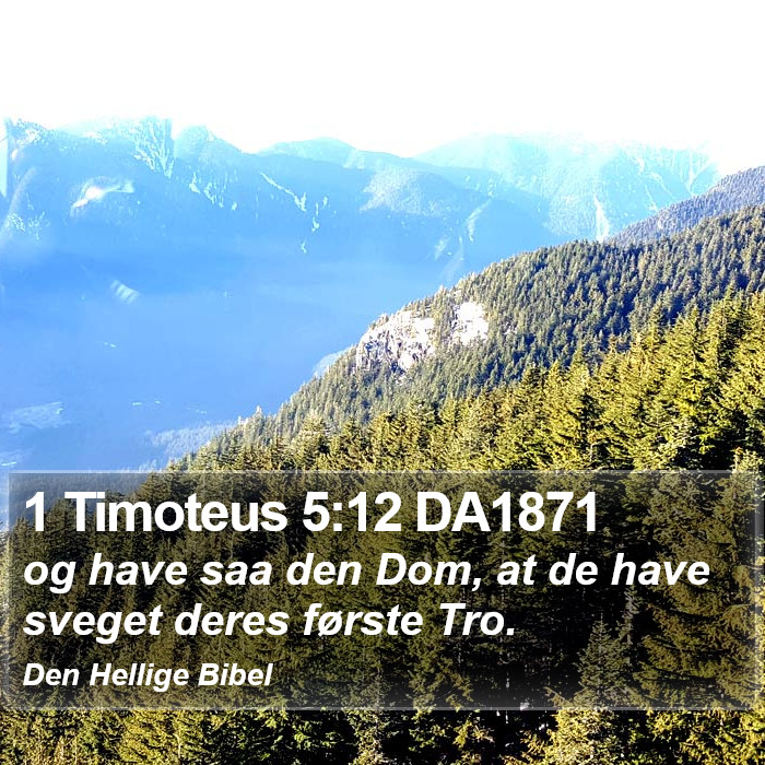 1 Timoteus 5:12 DA1871 Bible Study