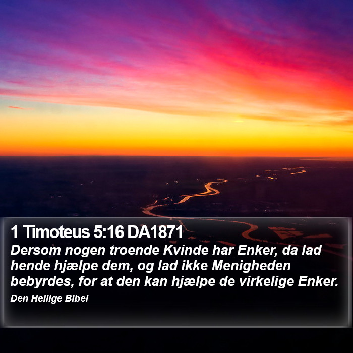 1 Timoteus 5:16 DA1871 Bible Study