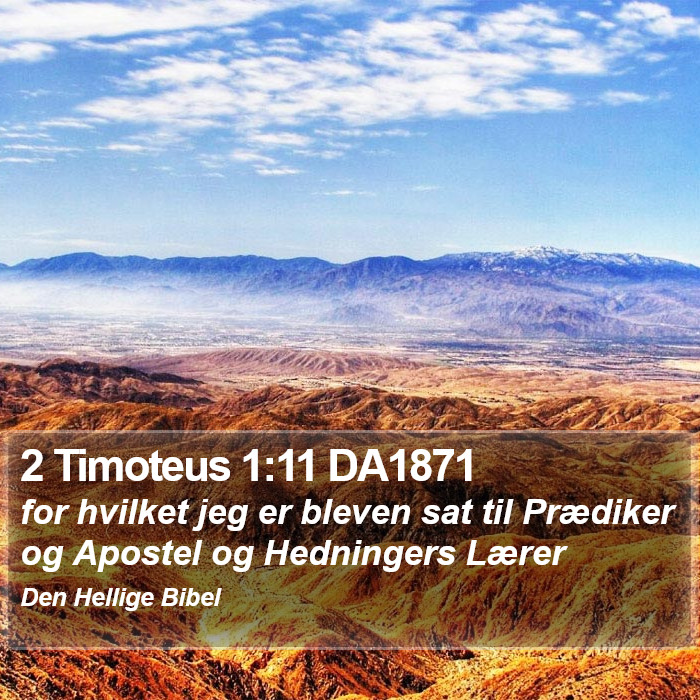 2 Timoteus 1:11 DA1871 Bible Study