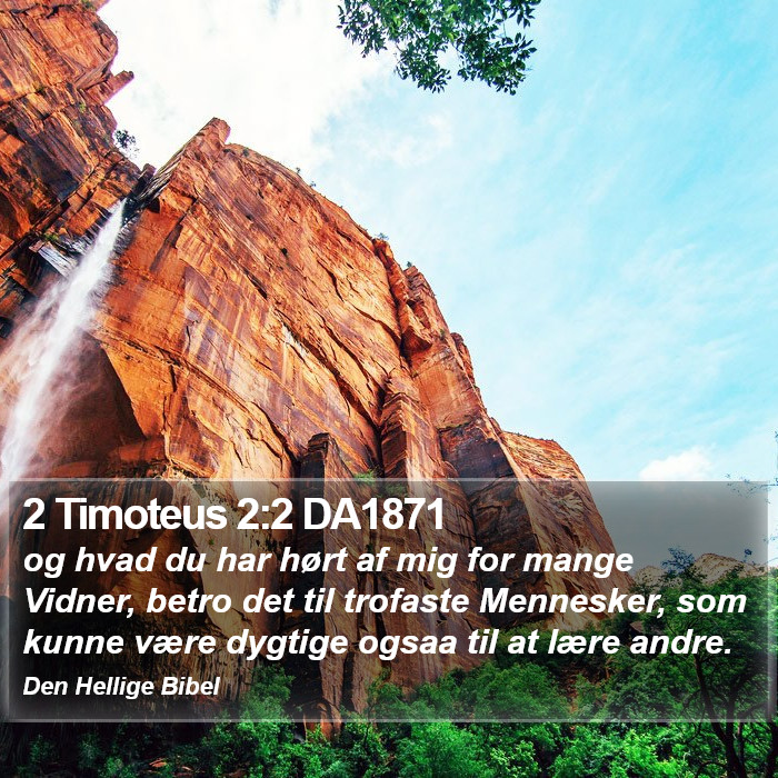 2 Timoteus 2:2 DA1871 Bible Study