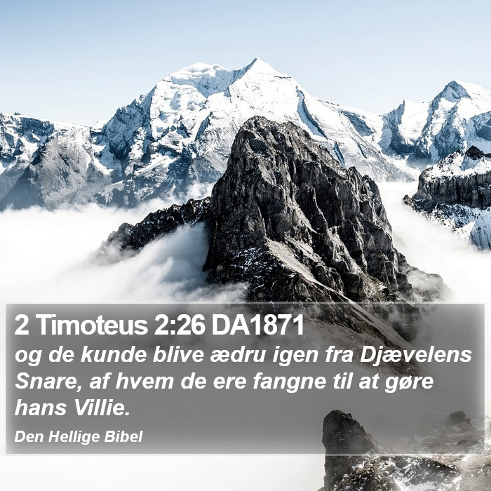 2 Timoteus 2:26 DA1871 Bible Study