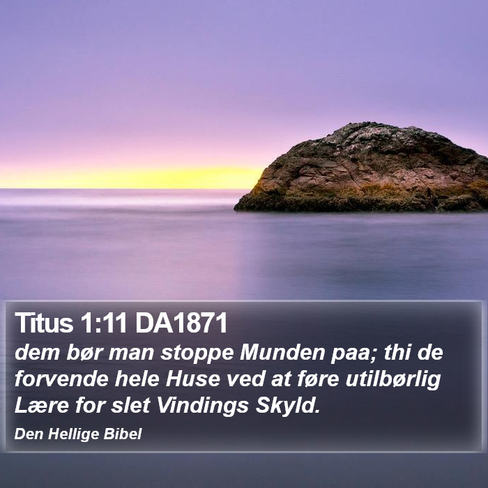 Titus 1:11 DA1871 Bible Study