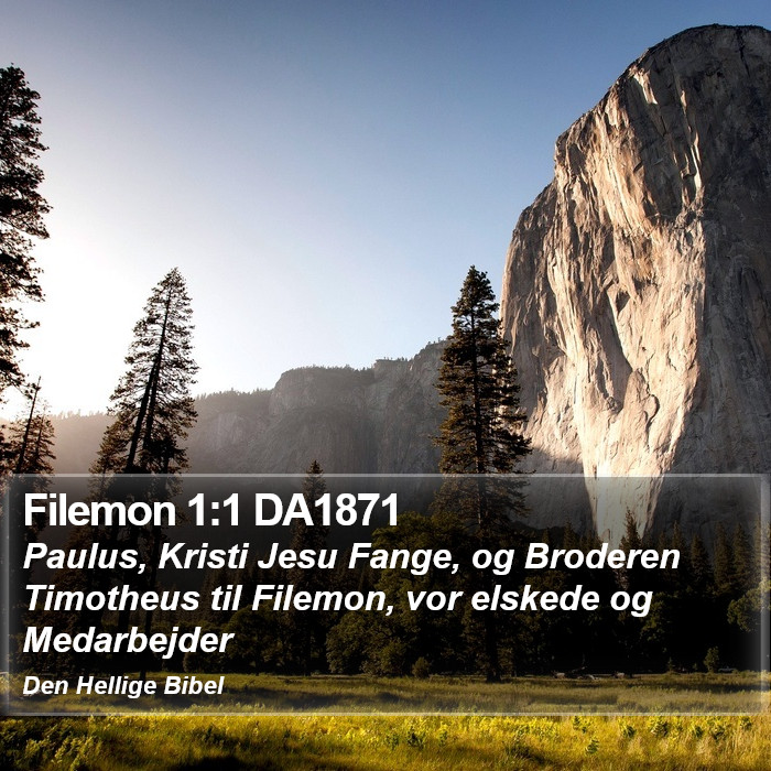 Filemon 1:1 DA1871 Bible Study