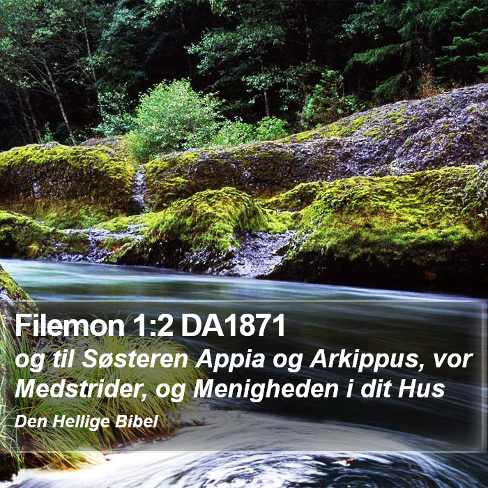 Filemon 1:2 DA1871 Bible Study