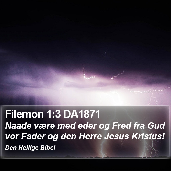 Filemon 1:3 DA1871 Bible Study