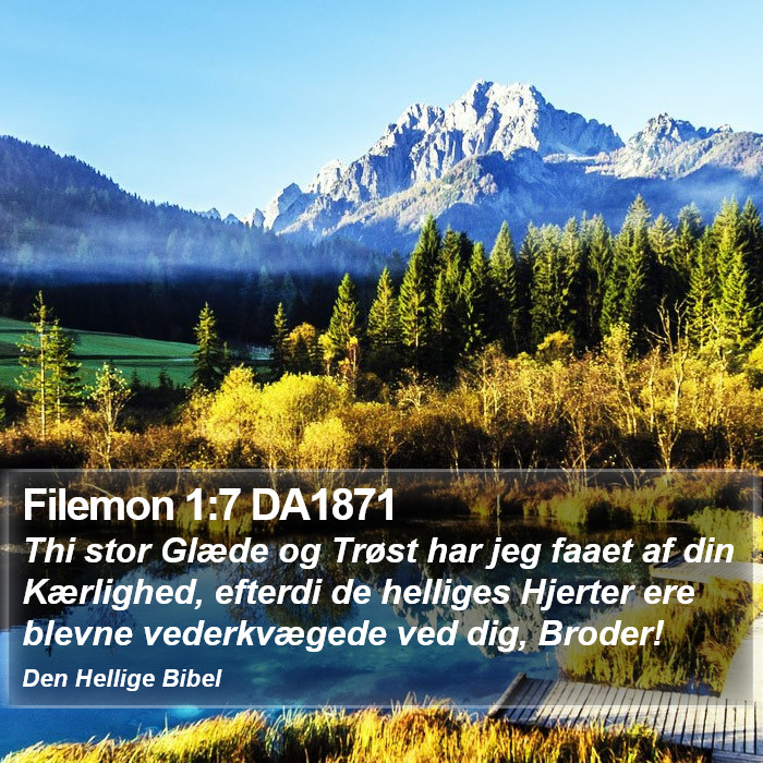 Filemon 1:7 DA1871 Bible Study