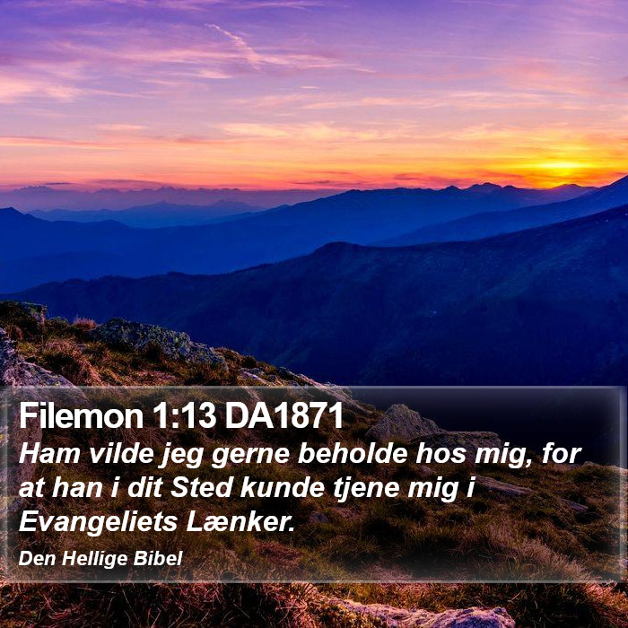 Filemon 1:13 DA1871 Bible Study