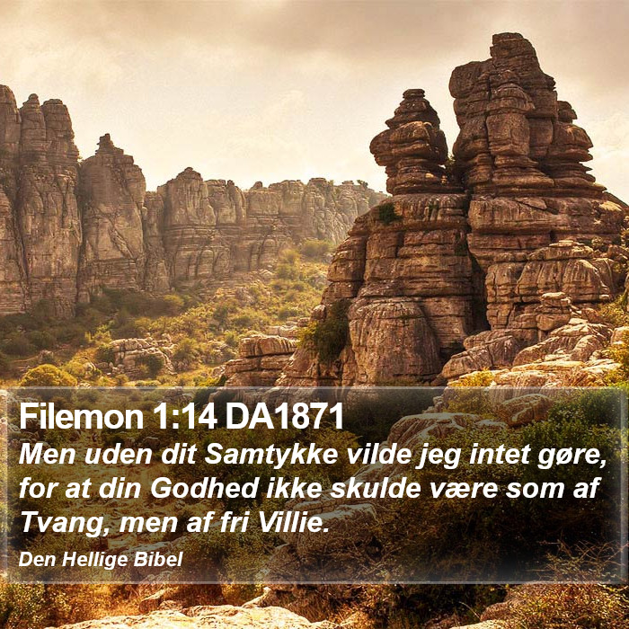 Filemon 1:14 DA1871 Bible Study