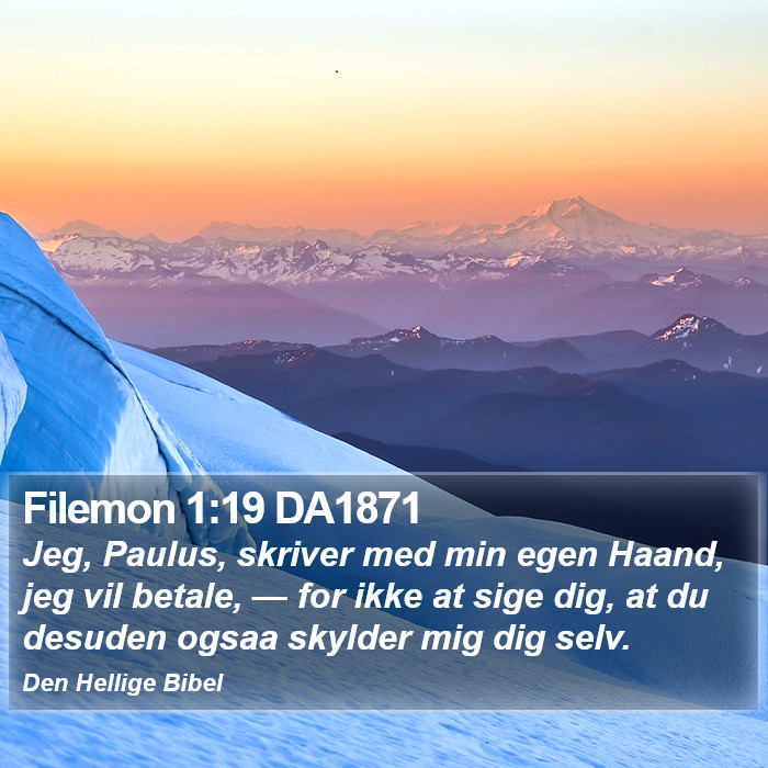 Filemon 1:19 DA1871 Bible Study