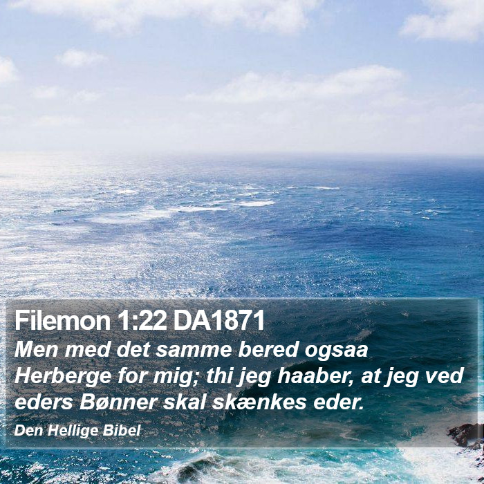 Filemon 1:22 DA1871 Bible Study