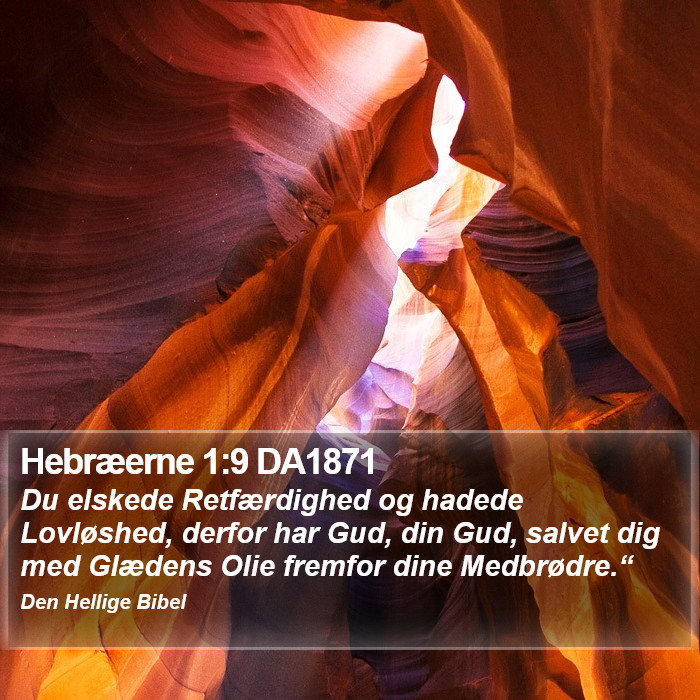 Hebræerne 1:9 DA1871 Bible Study