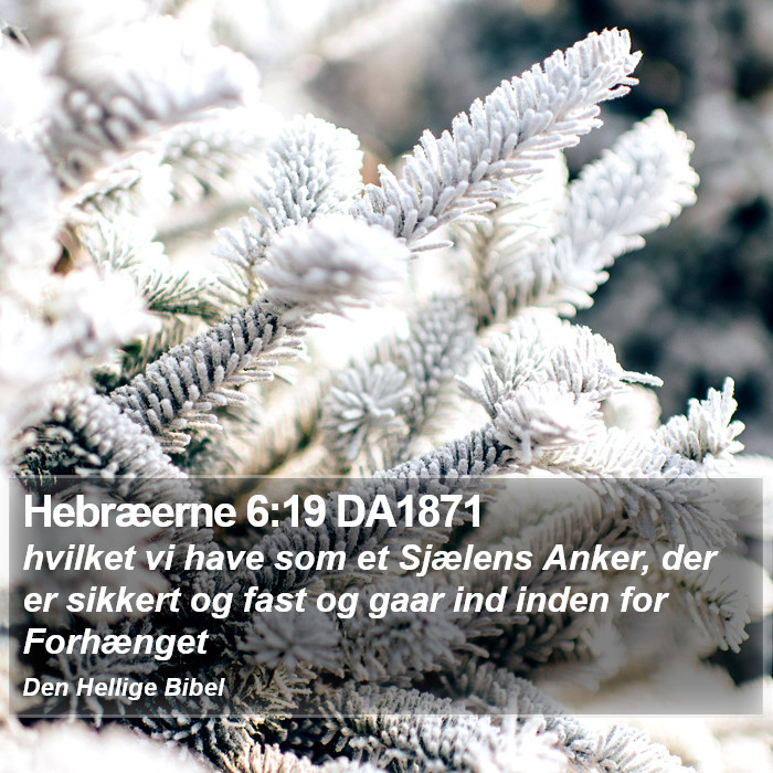 Hebræerne 6:19 DA1871 Bible Study