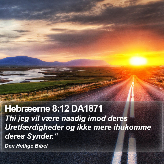 Hebræerne 8:12 DA1871 Bible Study