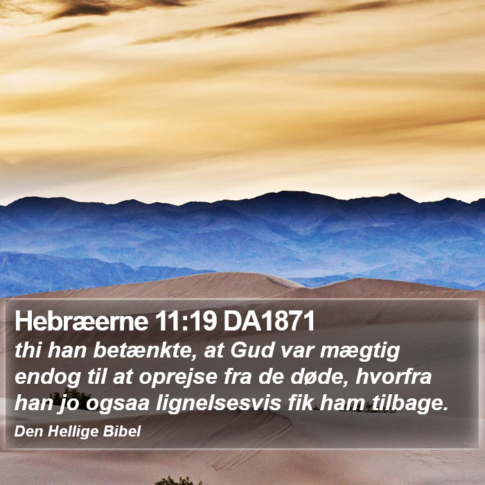 Hebræerne 11:19 DA1871 Bible Study