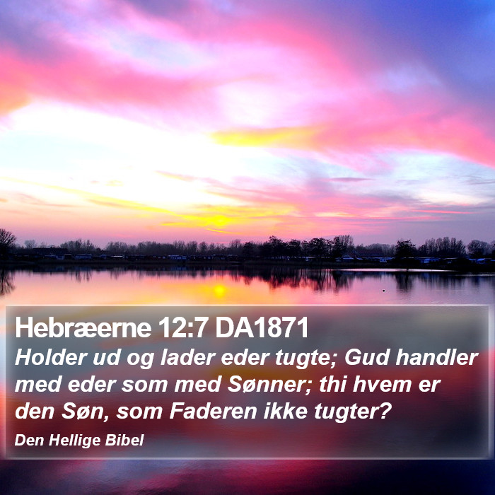 Hebræerne 12:7 DA1871 Bible Study