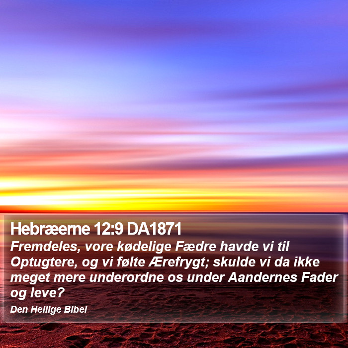 Hebræerne 12:9 DA1871 Bible Study